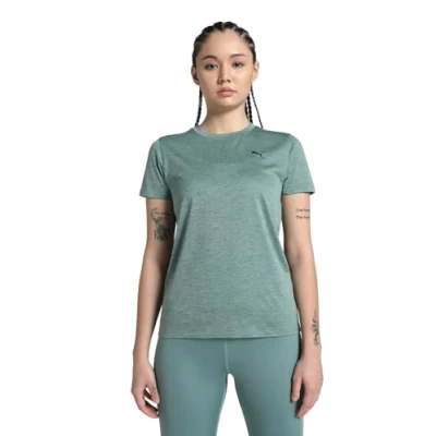 Afbeelding van PUMA W TAD ESSENTIAL Heather Tee Dames sportshirt Green Moon