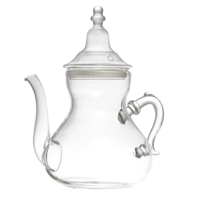 Afbeelding van Home Deco Factory Theepot Marrakesh Glas met deksel transparant 800 ml 13 x 23 cm