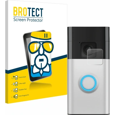 Afbeelding van BROTECT Screenprotector voor Ring Battery Video Doorbell Folie Beschermfolie Beschermglas transparant