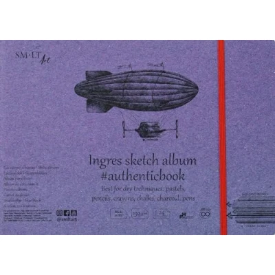 Afbeelding van SMLT Album Ingres 24,5x17,6 cm 130gr 24 vel