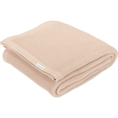 Afbeelding van Little Dutch Deken Wieg Gebreid Beige