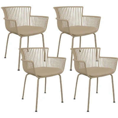 Afbeelding van Set van 4 Kick tuinstoel Otis Beige