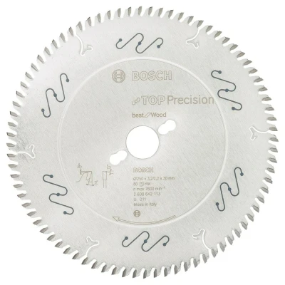 Afbeelding van Bosch top precision best cirkelzaagblad 250x30x80t hout