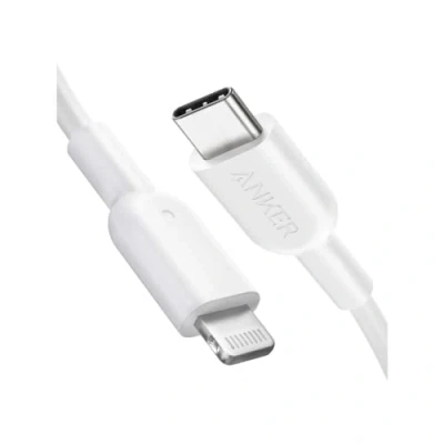Afbeelding van Anker PowerLine II USB C naar Lightning Kabel MFI 0.9m Wit