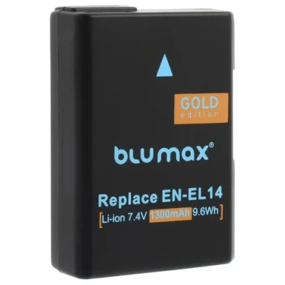 Afbeelding van Blumax 1100 mAh batterij vervangt Nikon EN EL14 EL14a D5300 D5100 D5500 D3100 D3200 D3300 D3400 P7800 P7700 P7100 P7000