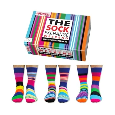 Afbeelding van United Odd Socks 6 PACK Mottomotive Sokken, Heren, Maat: 41 46, Sock exchange weekend