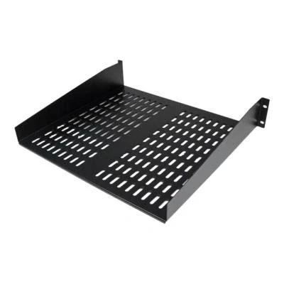 Image de StarTech.com 2U 16in Universal Fixed Vented rack Mount Cantilever Shelf étagère de (en porte à faux, ventilée)