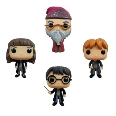 Afbeelding van Funko Pop! 4 Pack Harry Potter / Hermoine Ron Albus Dumbledore Special Edition Warner Bros