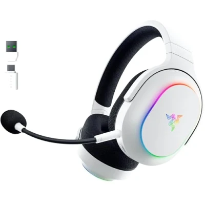 Afbeelding van Razer Barracuda X Chroma Multiplatform draadloze gaming headset met 6 RGB zones (SmartSwitch Hyperspeed en Bluetooth, 40 mm driver, afneembare HyperClear cardioïde microfoon), wit
