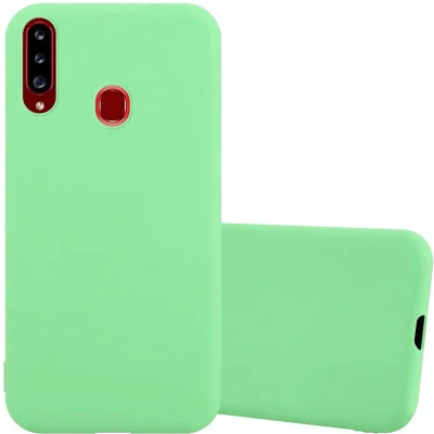 Afbeelding van Cadorabo Hoesje geschikt voor Samsung Galaxy A20s in CANDY PASTEL GROEN Beschermhoes gemaakt van flexibel TPU silicone Case Cover