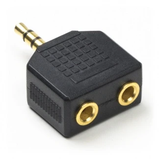 Afbeelding van 3.5 mm jack splitter Nedis (Stereo, Verguld)
