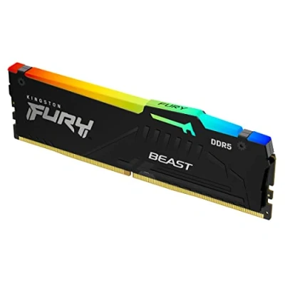 Image de Kingston FURY Beast RGB DDR5 module 16 Go DIMM 288 broches 5600 MHz / PC5 44800 CL36 1.25 V mémoire sans tampon on die ECC noir