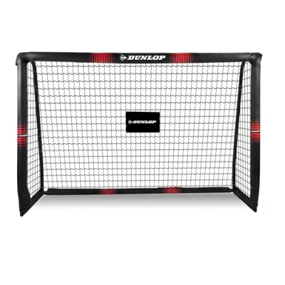 Afbeelding van Dunlop Voetbaldoel Voetbal Goal 180 x 120 60 cm Voetbalgoal Groot Buitenspeelgoed voor Kinderen en Volwassenen Snelle Montage Training Doel Metaal Zwart/ Rood