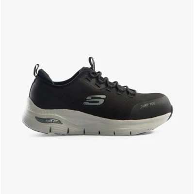 Afbeelding van Skechers Arch Fit Sr Ebinal Fire and Safety Boot pour femme, noir/gris, 39.5 EU