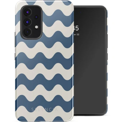 Afbeelding van Selencia Hoesje Geschikt voor Samsung Galaxy A53 Vivid Backcover Wave Vibes Classic Blue