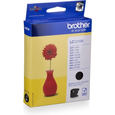 Afbeelding van Brother LC 121BK Inktcartridge / Zwart