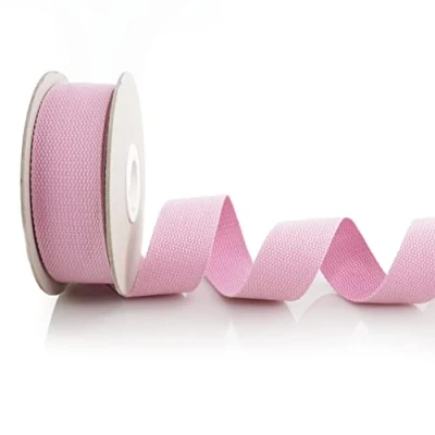 Afbeelding van Trimz Katoenen linnen, roze, 10 m x 40 mm
