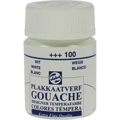 Afbeelding van Talens plakkaatverf Extra Fijn flacon van 16 ml, wit