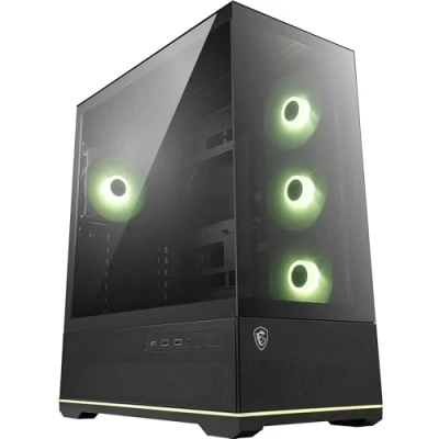 Image de MSI MAG PANO 110R PZ Mid tower ATX panneau latéral fenêtré (verre trempé) pas d&#039;alimentation (ATX) USB/Audio