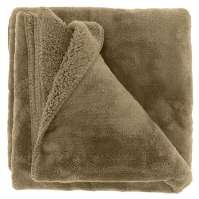 Afbeelding van Unique Living Plaid Torvah Taupe 150x200cm