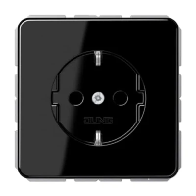 Afbeelding van Jung CD1520SW Wandcontactdoos met randaarde Inzetstuk 1 voudig Zwart