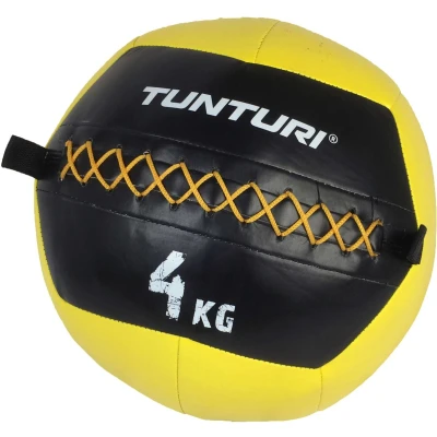 Afbeelding van Tunturi Medicijnbal Medicine Ball Wall 4kg Geel