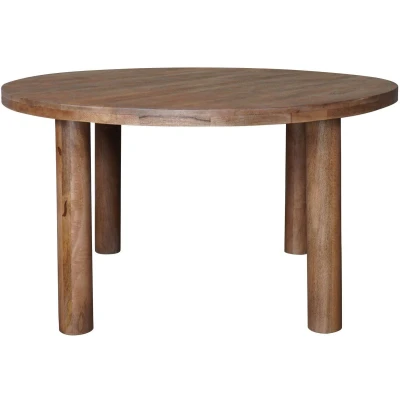 Afbeelding van Home67 Eettafel Tias ø140 cm Mangohout
