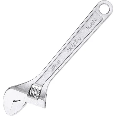 Afbeelding van Verstelbare steeksleutel 8&quot; Deli Tools EDL008A (zilver)