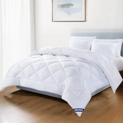 Afbeelding van Dreamzie Dekbed, 200 x 220 cm, van microvezel, getemperd dekbed met polyestervulling voor 4 seizoenen, 300 g/m², 2 personen