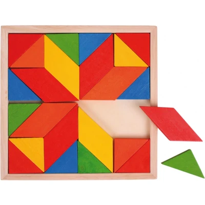 Afbeelding van Bigjigs Mosaic TRAY Houten speelgoed voor kinderen, Maat: One Size, Multi coloured