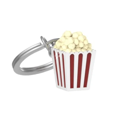 Afbeelding van Metalmorphose sleutelhanger Popcorn Multi color / Metaal