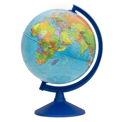 Afbeelding van Exerz Educatieve wereldbol, draaibaar, 30 cm, diameter cm