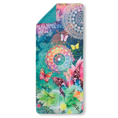 Afbeelding van HIP Yoga / Reishanddoek &quot;mandala&#039;s en vlinders&quot; Multi (75x180 cm) Microvezel