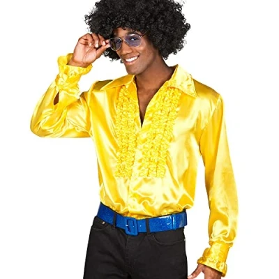Afbeelding van Boland Party shirt geel (L) Volwassenen Danser/danseres 80&#039;s &amp; 90&#039;s Disco