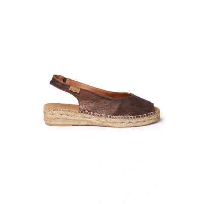 Afbeelding van Toni Pons Plateaupumps, Dames, Maat: 41, Bronze Leer