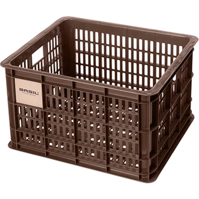 Afbeelding van Gerecyclede fietskrat Basil Crate M 29.5 liter 35 x 45 25 cm brown