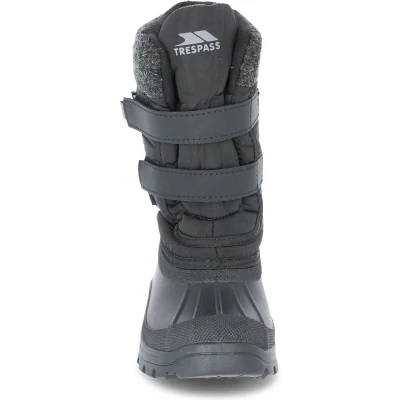 Afbeelding van Trespass Childrens Boys Strachan II Waterproof Touch Fastening Snow Boots (Black)