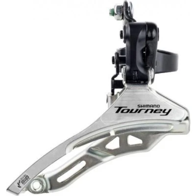Afbeelding van Voorderailleur Shimano Tourney FD TY300 3x6/7 speed down swing pull hoge klem 34,9 mm 42T (66 69)