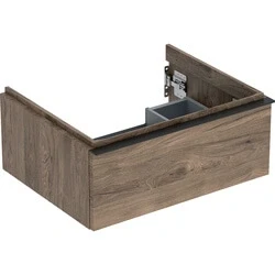 Afbeelding van Geberit iCon wastafelonderbouwkast met 1 schuiflade, noten hickory 592