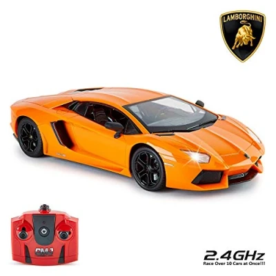 Afbeelding van CMJ RC Cars Officiële licentie Lamborghini Aventador LP700 4 schaal 1:14, werklamp 2,4 GHz, oranje