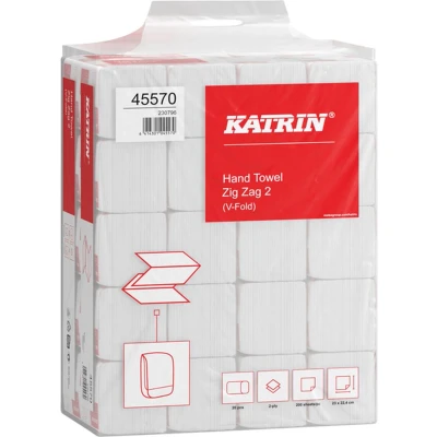 Afbeelding van Handdoek Katrin Z vouw 2 laags 23x23cm 20x200st 45570