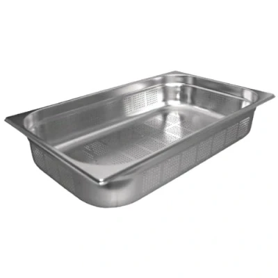 Afbeelding van Vogue geperforeerde RVS GN 1/1 bak 100mm