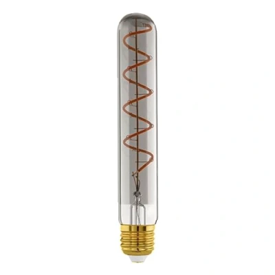 Afbeelding van EGLO LED Lamp E27 18,5 cm Zwart Transparant 1700K