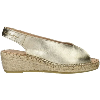 Afbeelding van Fred De La Bretoniere Espadrille Jamy Sling Gold Maat 40