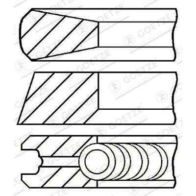 Afbeelding van Goetze Engine Zuigerveren 08 426200 00