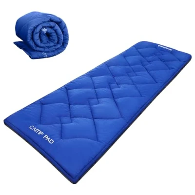 Afbeelding van Comfort kussen katoenen pad mat voor campingbed veldbed tuinligstoel ligstoel 190 x 64 cm