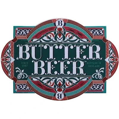 Afbeelding van FaNaTtik Harry Potter Metalen wandbord klein Butter Beer Multicolours