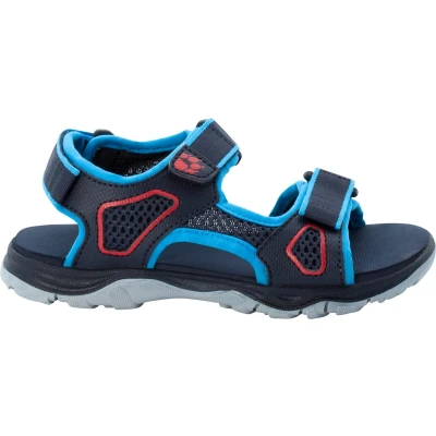 Afbeelding van Jack Wolfskin Taraco Beach K Outdoorsandalen voor kinderen, Maat: 27, Blue red Kunststof/ textiel