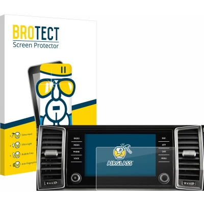 Afbeelding van BROTECT Screenprotector voor Skoda Columbus Kodiaq 2017 2018 Infotainment System 9.2&quot; Folie Beschermfolie Beschermglas transparant