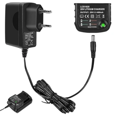 Afbeelding van 18V/20V lithium oplader compatibel met Black&amp;Decker batterij, ion voor BL2018 LBXR20 OPE LB20 LBX20 LBX4020 LBXR2020 BL155 14 LBX